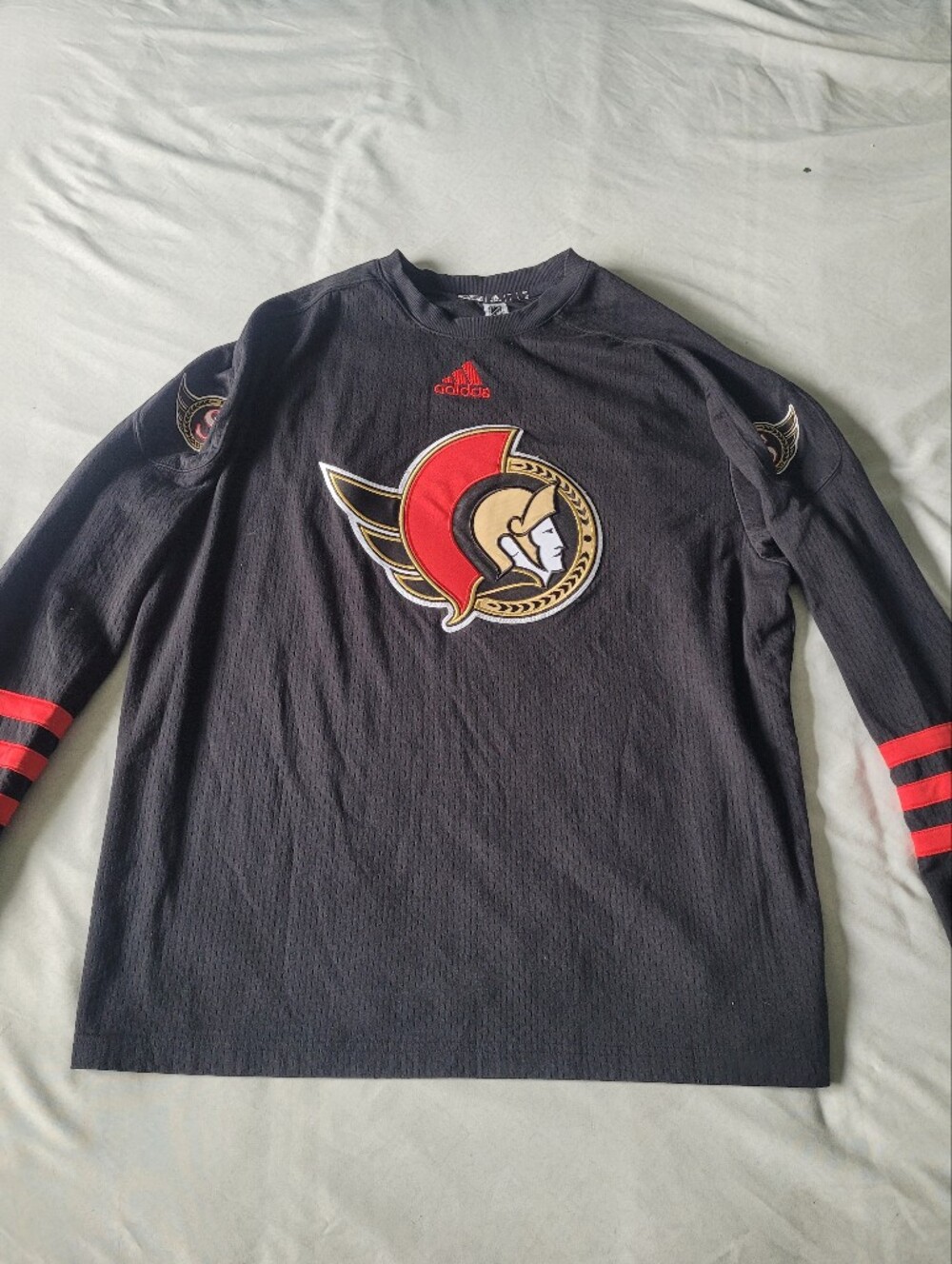 Ottawa Senators Adidas Men’s Long Sleeve Jersey Style Sweater